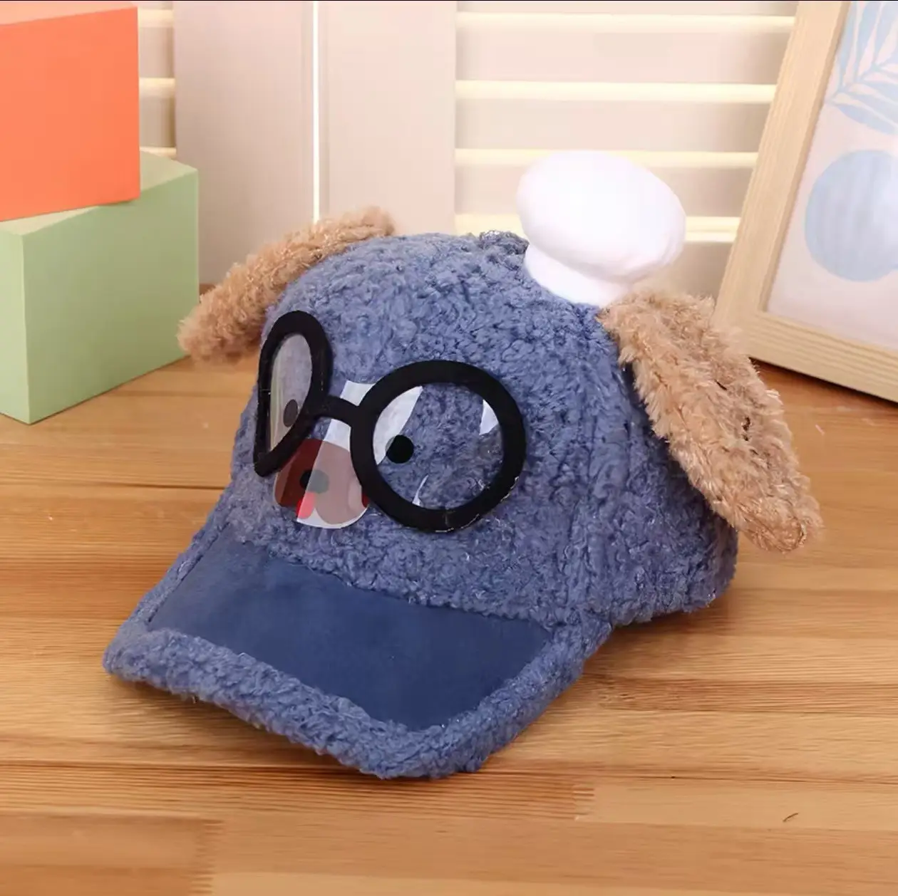 Pink Peaked Cashmere Hat for Kids Winter Warm - Image 38
