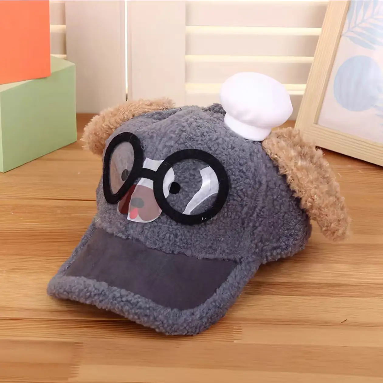 Pink Peaked Cashmere Hat for Kids Winter Warm - Image 39