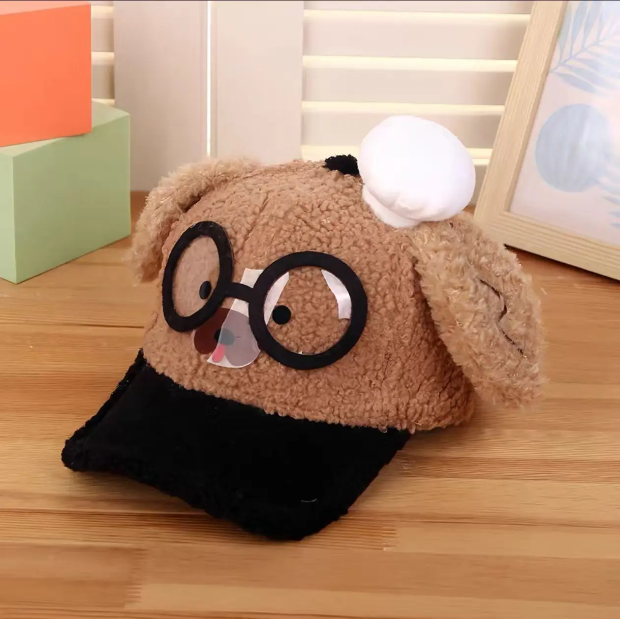 Pink Peaked Cashmere Hat for Kids Winter Warm - Image 40