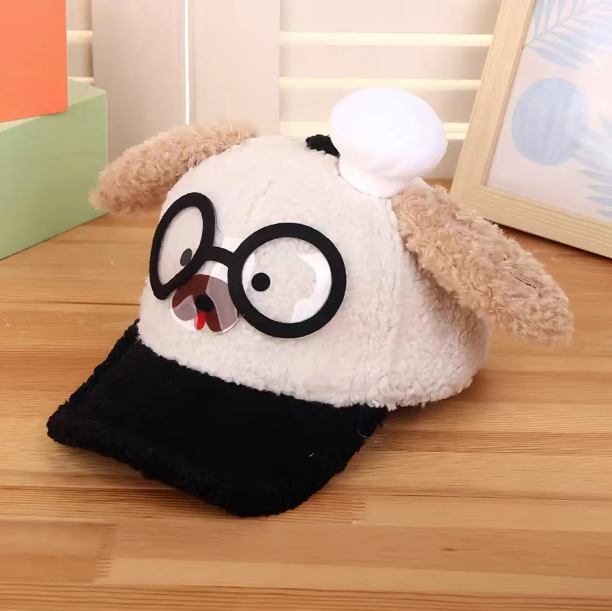 Pink Peaked Cashmere Hat for Kids Winter Warm - Image 41