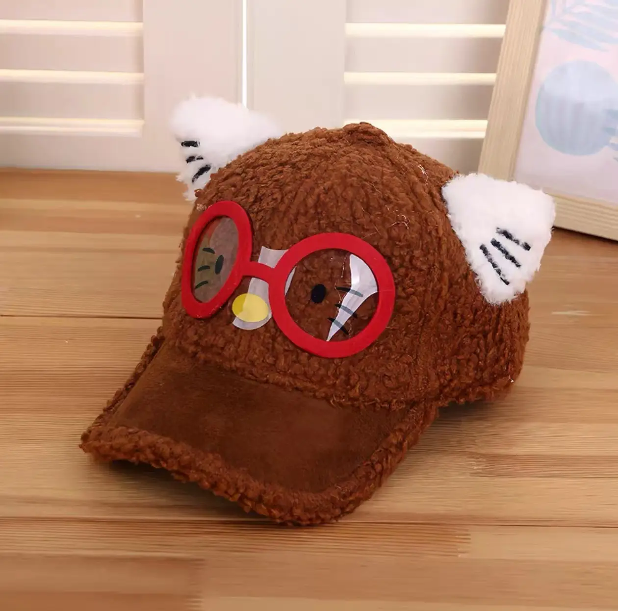 Pink Peaked Cashmere Hat for Kids Winter Warm - Image 8
