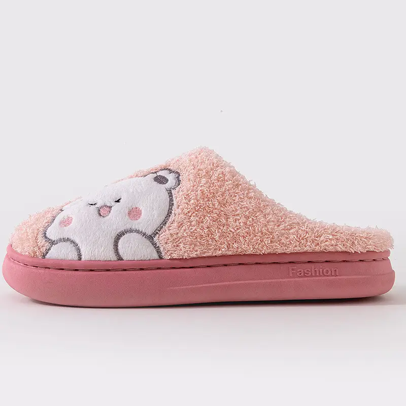 Qida Shun New Cartoon Men's and Women's Cotton Slippers Autumn and Winter Indoor and Outdoor Couple Cotton Shoes Warm and Cute Cotton Slippers Wholesale - Image 5