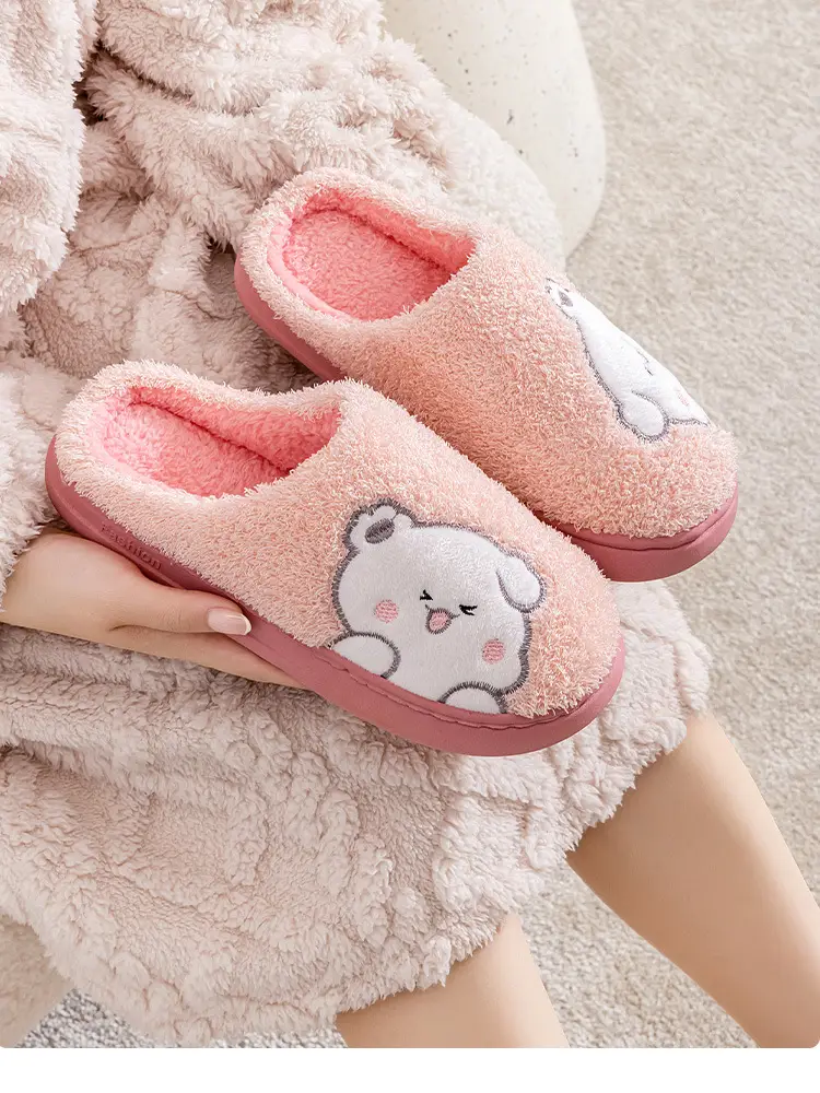 Qida Shun New Cartoon Men's and Women's Cotton Slippers Autumn and Winter Indoor and Outdoor Couple Cotton Shoes Warm and Cute Cotton Slippers Wholesale — feature 13