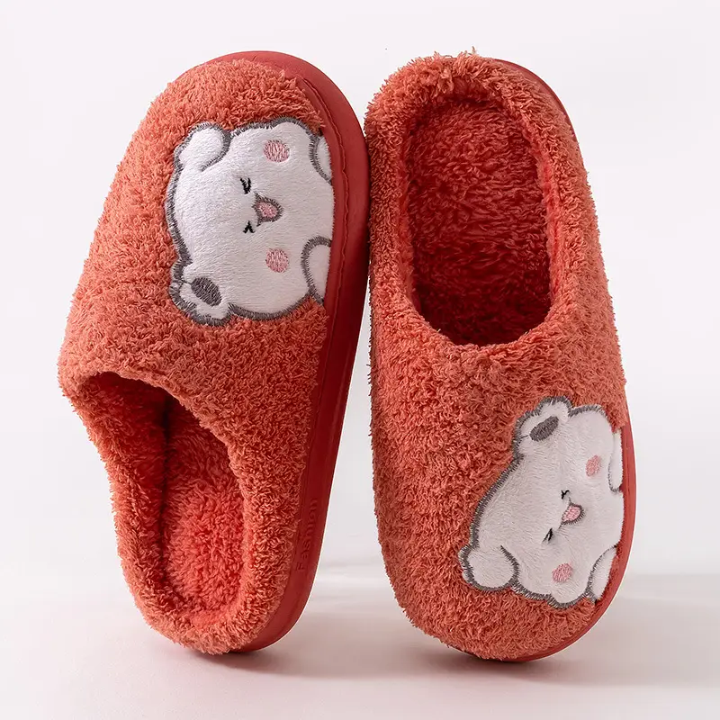 Qida Shun New Cartoon Men's and Women's Cotton Slippers Autumn and Winter Indoor and Outdoor Couple Cotton Shoes Warm and Cute Cotton Slippers Wholesale - Image 2