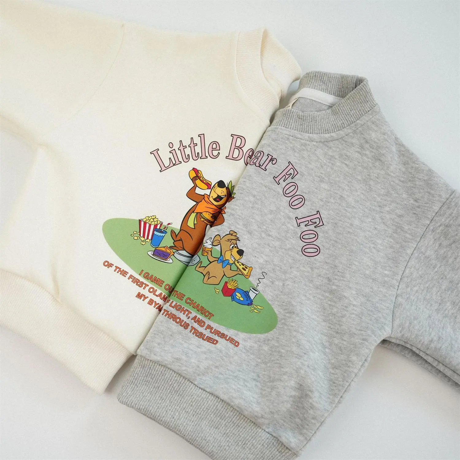 Little Bear Roo Cotton Sweatshirt for Boys Gray — feature 7