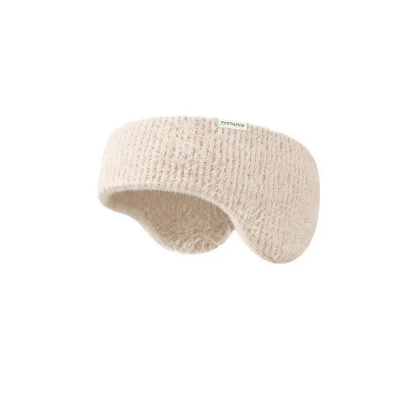 Korean-Style Warm Earmuffs, Cute Winter Thick Plush Cycling High-Elastic Maternity Headband, Ear Covers, Forehead Protector, Ear Warmers
