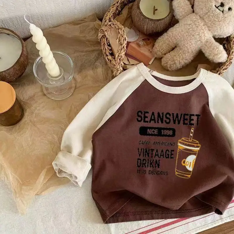Children's Long Sleeve T-Shirt Cotton Spring Fall Set