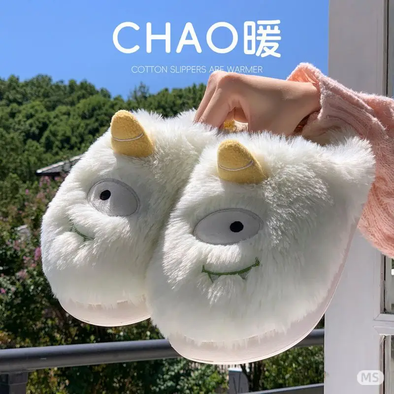 2025 Cute Cartoon Cotton Slippers for Home & Outdoor Wear