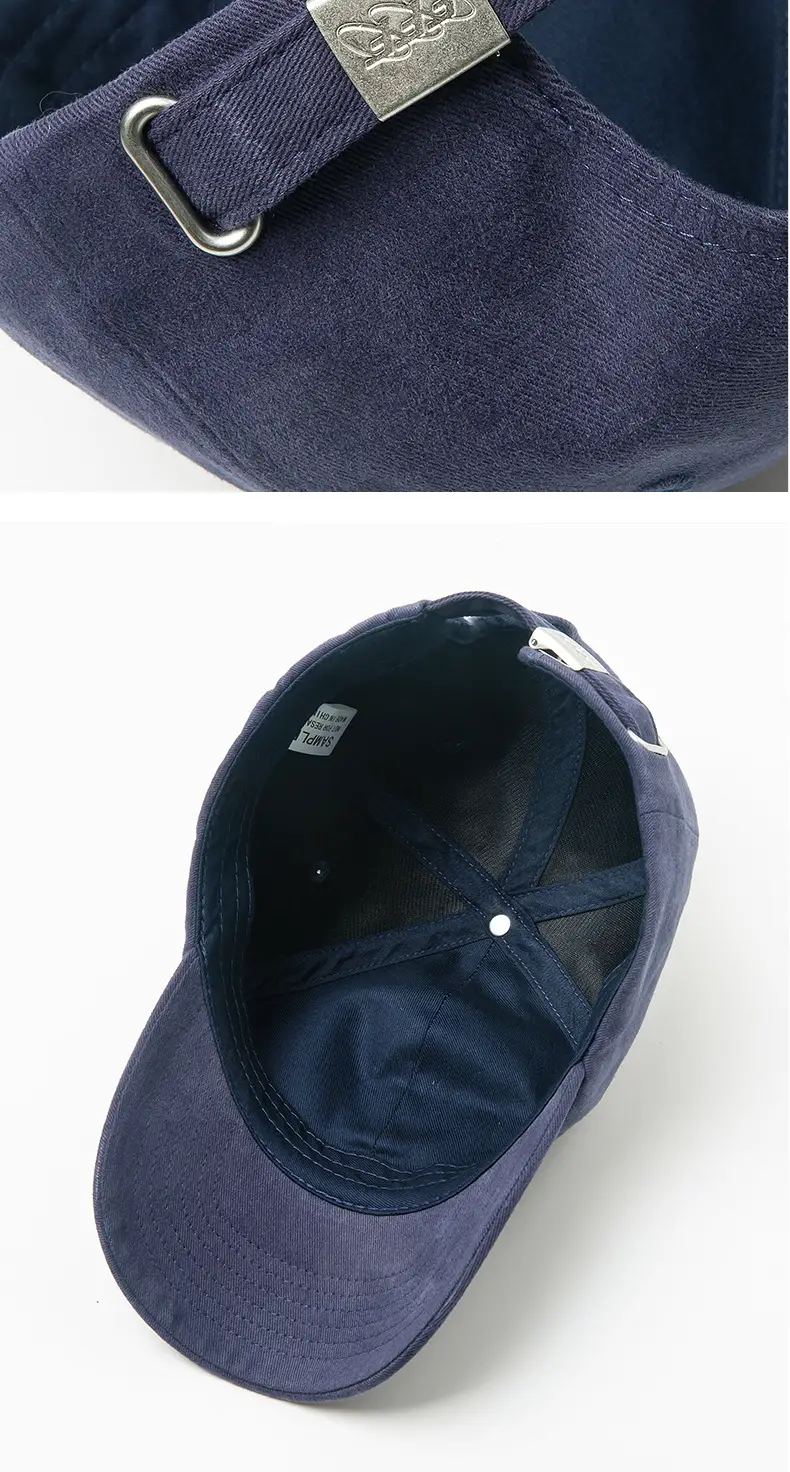 Women Letter Embroidered Baseball Cap Retro Washed Cotton Autumn Winter Harajuku Style Soft Top Duckbill Cap — feature 15