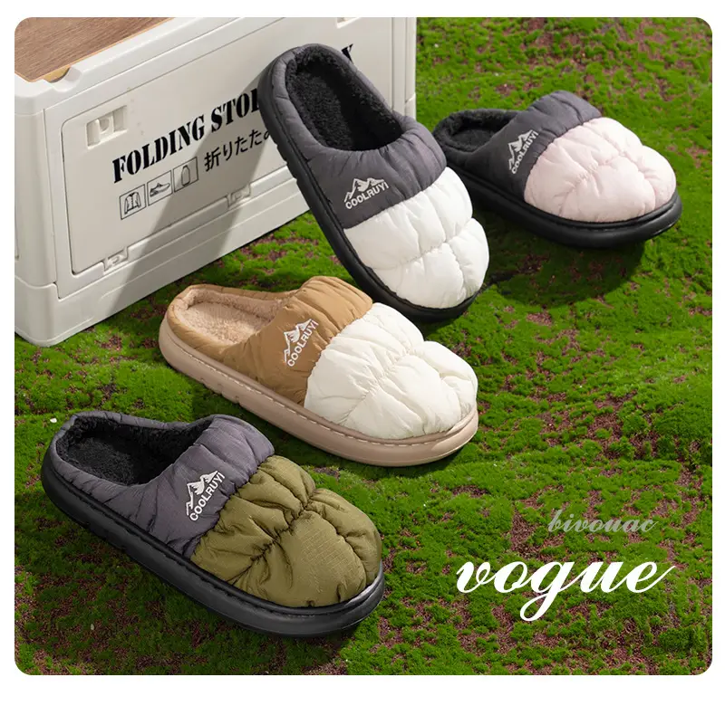 2025 Winter Cotton Slippers for Men Women Warm Waterproof — feature 2