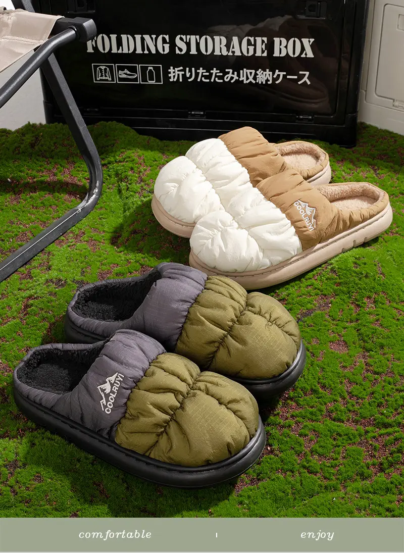 2025 Winter Cotton Slippers for Men Women Warm Waterproof — feature 6