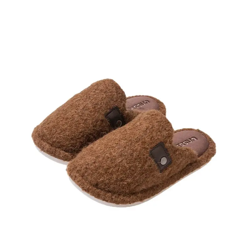 New Style Home Warm Plus Velvet Home Slippers Thick-Soled Plush Winter Cotton Slippers for Women to Wear Outside High-Bottom Anti-Slip Winter - Image 8