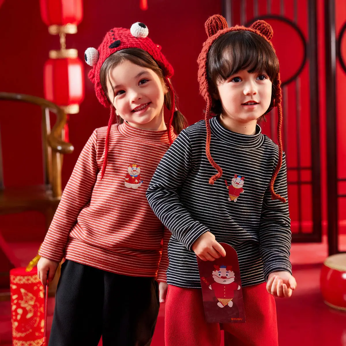Baby New Year Greetings Fleece T-Shirt Winter Warm - Image 4