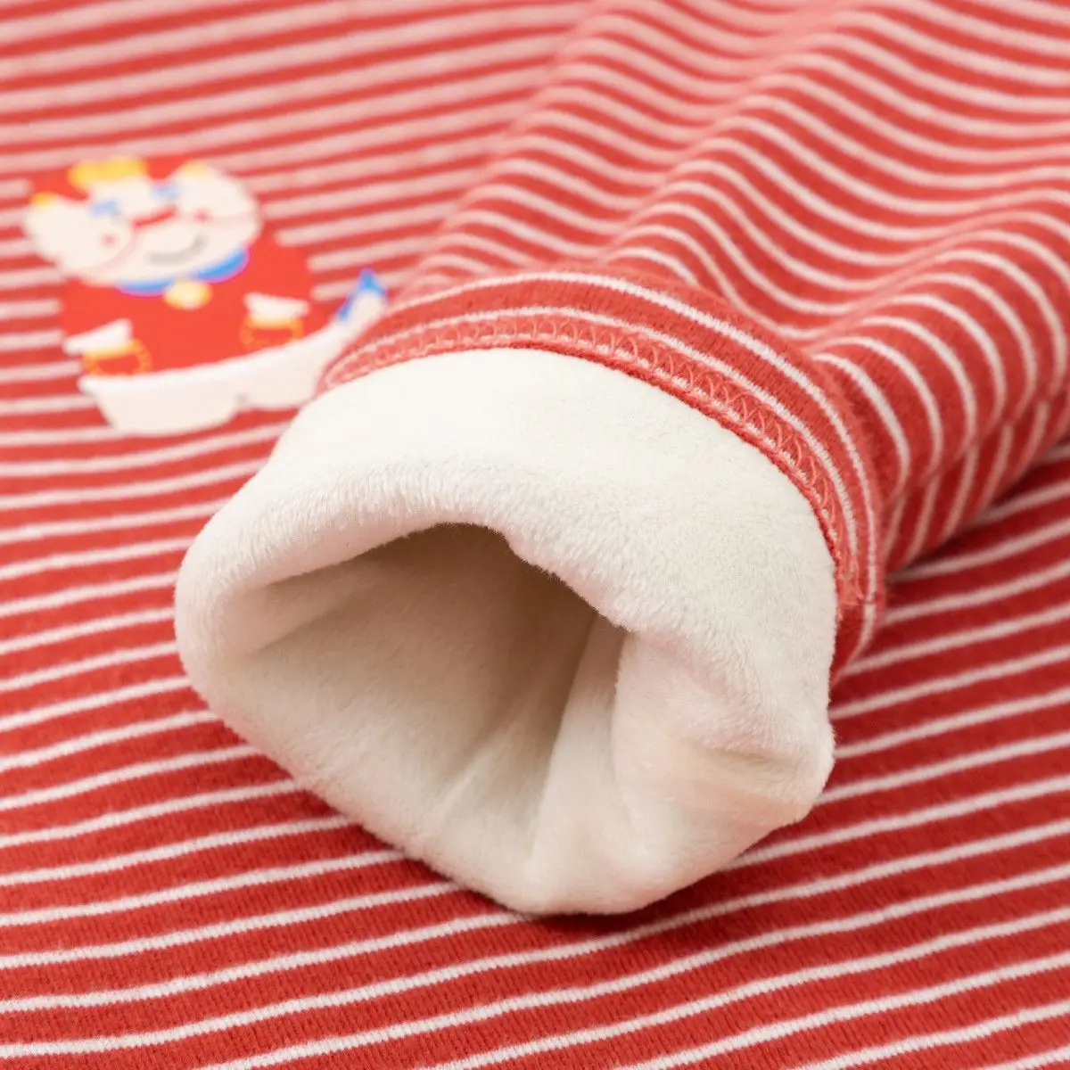 Baby New Year Greetings Fleece T-Shirt Winter Warm - Image 6