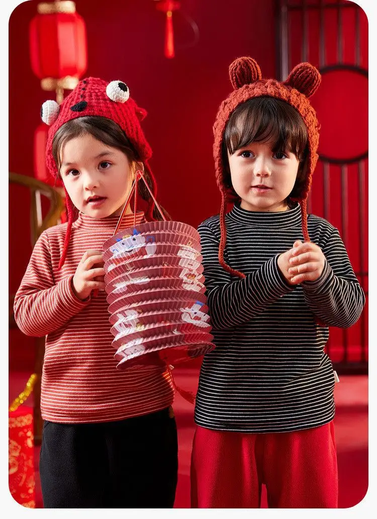 Baby New Year Greetings Fleece T-Shirt Winter Warm — feature 13