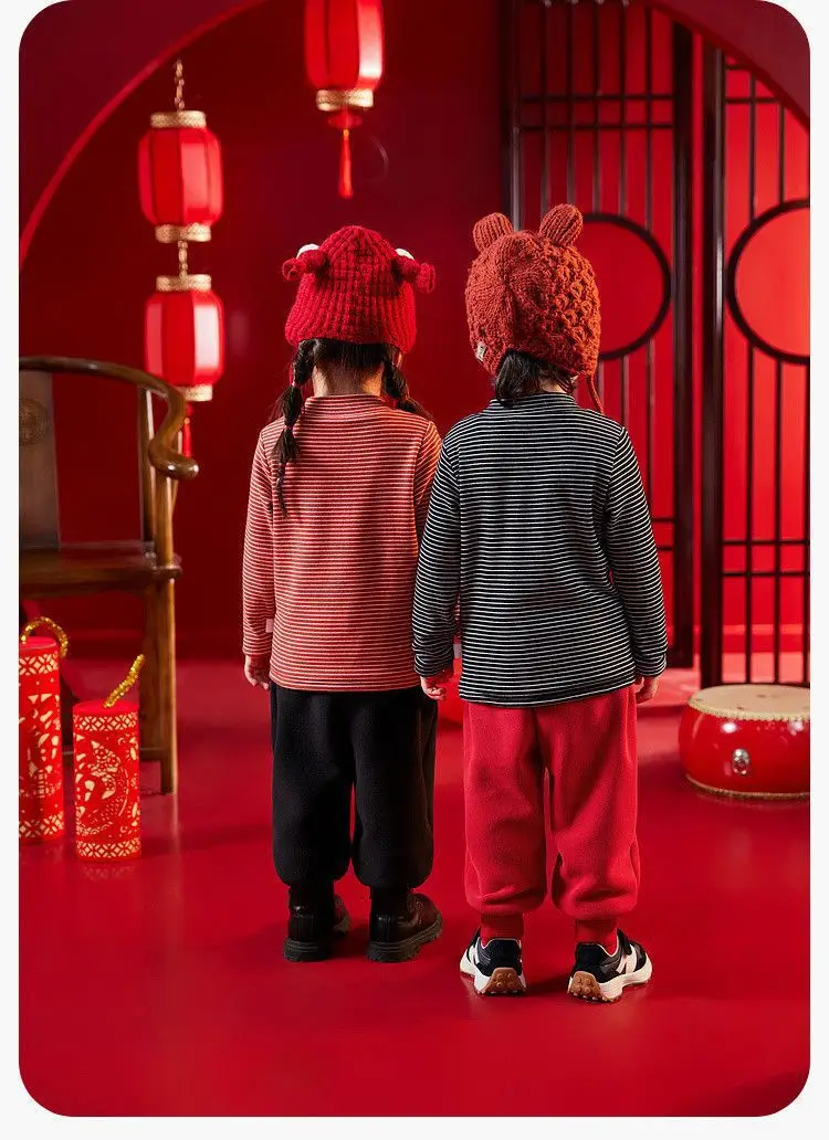 Baby New Year Greetings Fleece T-Shirt Winter Warm — feature 17
