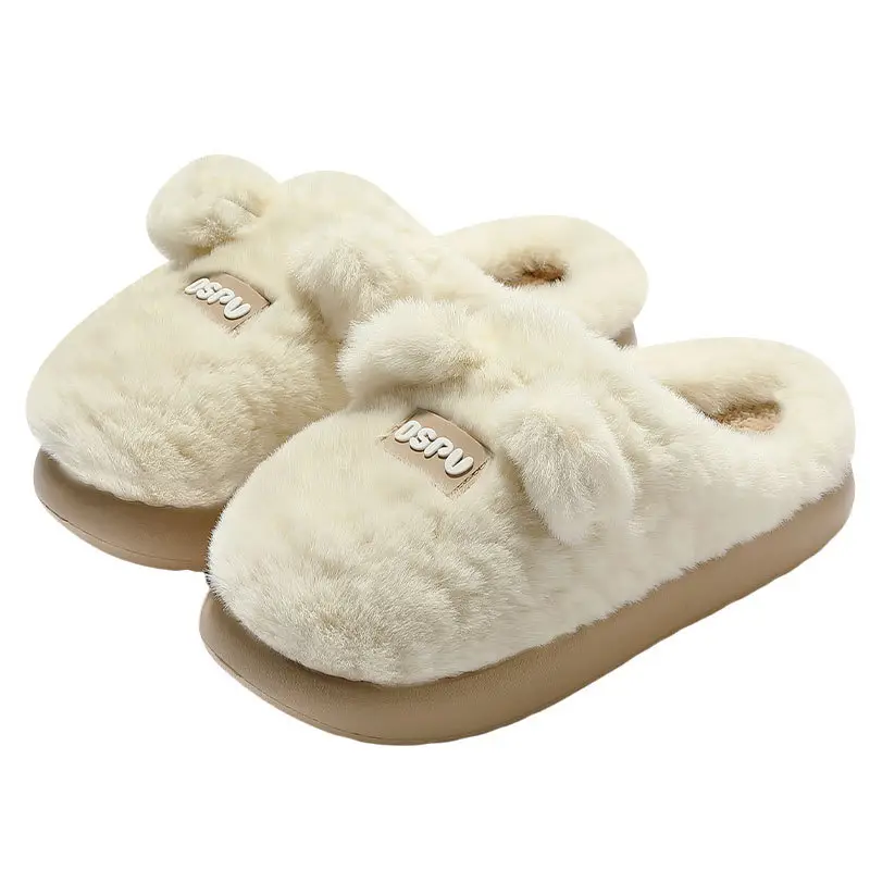 Large Size Cotton Slippers for Men, Winter Home Indoor Warm Wool Slippers, Autumn and Winter Home Non-Slip Cotton Slippers for Women, Wholesale - Image 11