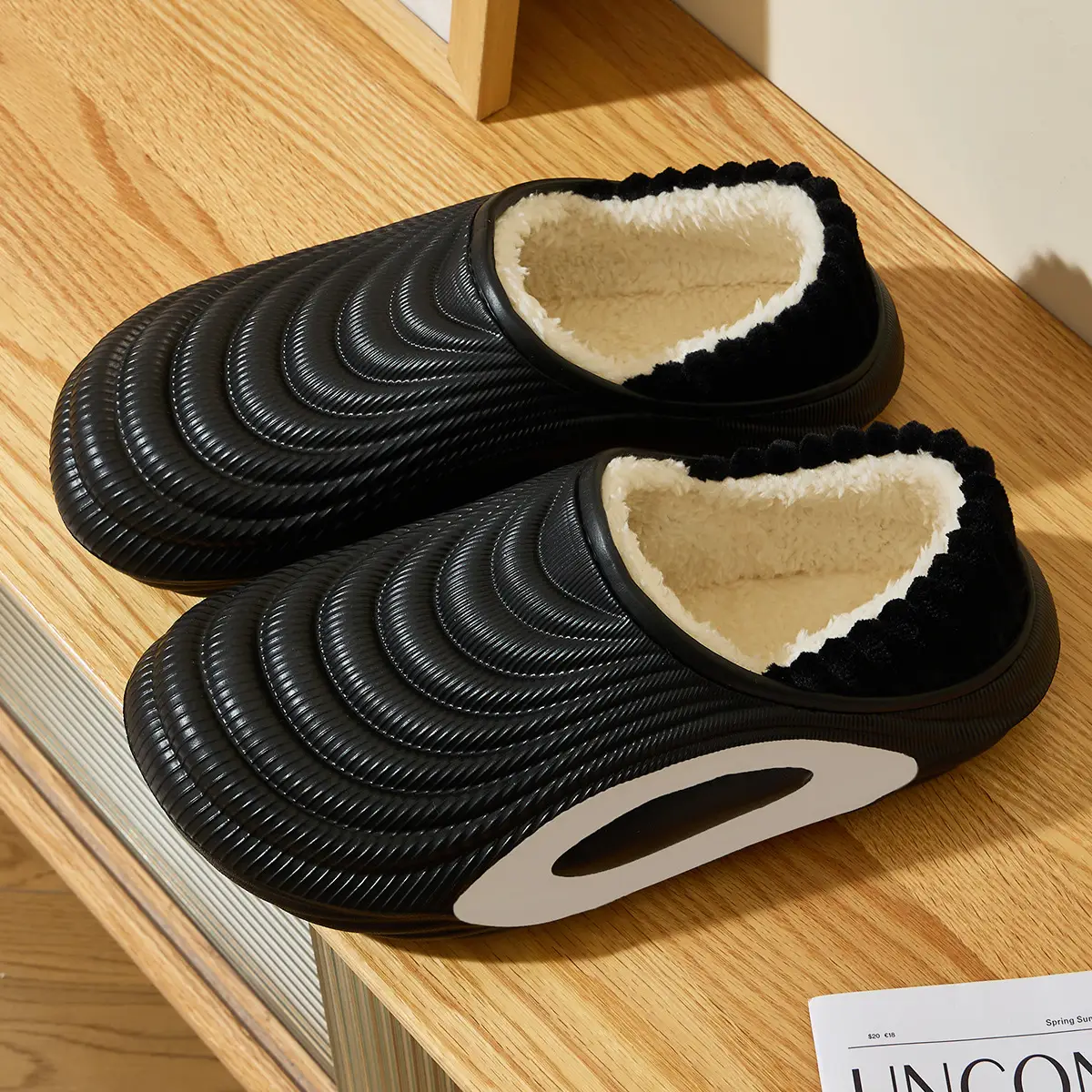 Waterproof Cotton Slippers for Men Women Winter Indoor Non-Slip - Image 5
