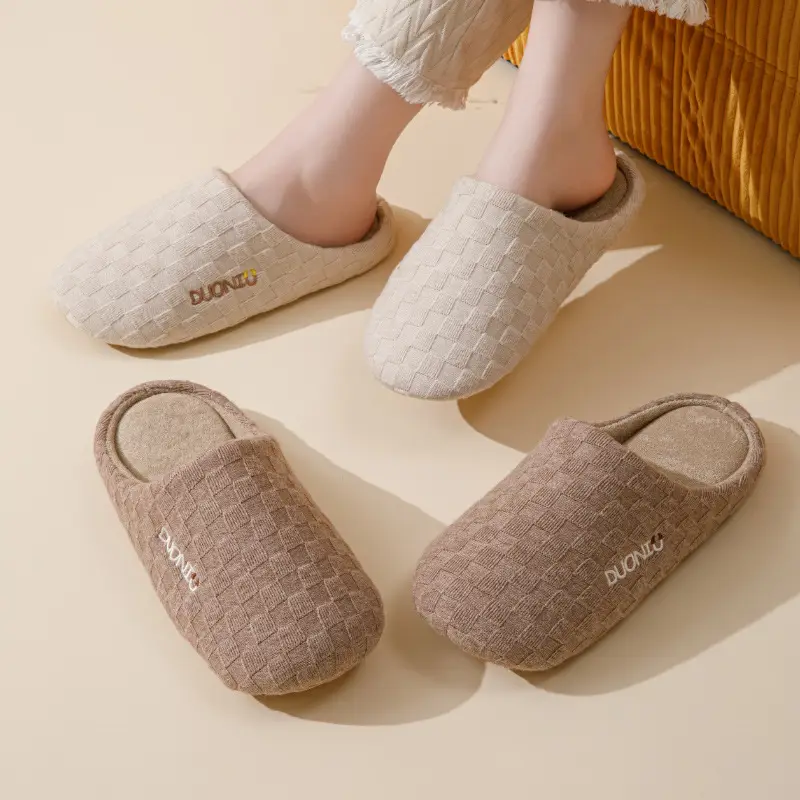 Japanese Silent Cotton Slippers Women Warm Indoor Comfort - Image 6