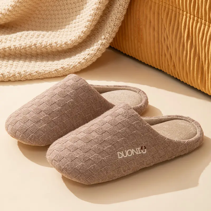 Japanese Silent Cotton Slippers Women Warm Indoor Comfort - Image 4