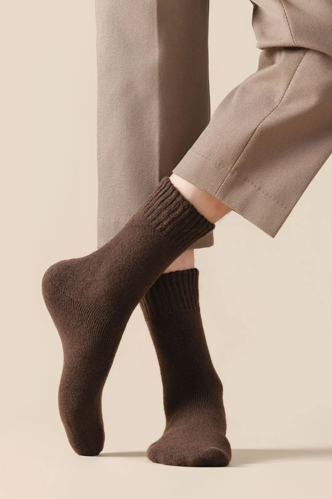 Merino Wool Socks for Men and Women, Autumn and Winter Warm Men's Mid-Calf Socks, Fleece-Lined and Thickened, Northeast Cashmere Long Socks — feature 20
