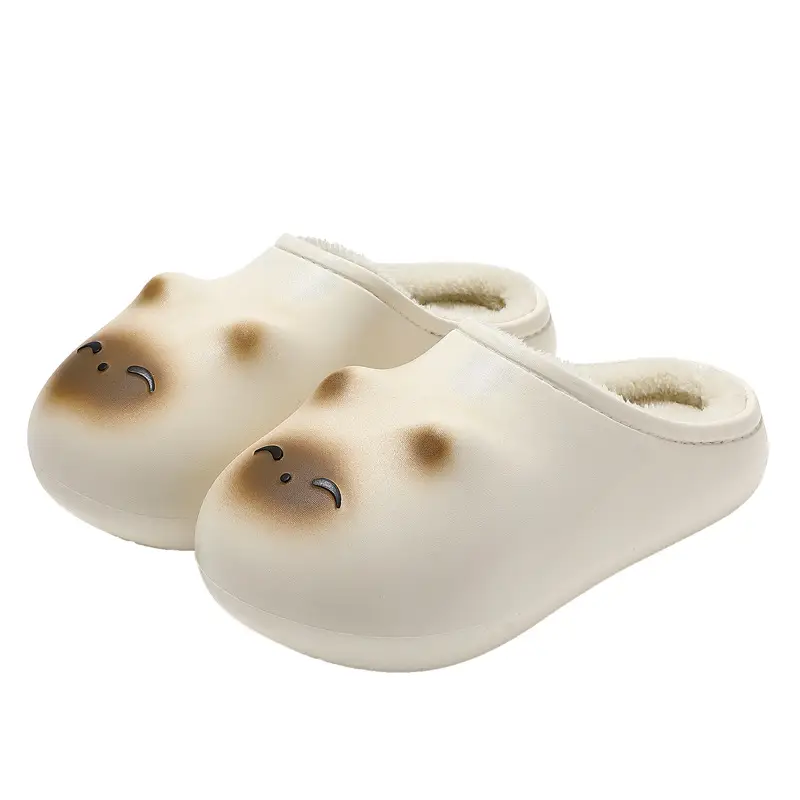 Little Fat Cat Cotton Slippers for Women Winter Cartoon Cute Kitten Ladies Winter Waterproof Non-Slip Plush Warm Cotton Slippers Winter - Image 8