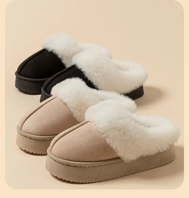 Autumn and Winter New Women's and Men's Cotton Slippers for Home, Warm Cotton Slippers, Indoor Plush Slippers, Outer Wear Cotton Shoes Wholesale — feature 13