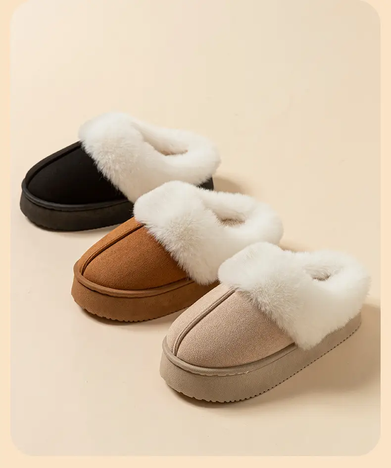 Autumn and Winter New Women's and Men's Cotton Slippers for Home, Warm Cotton Slippers, Indoor Plush Slippers, Outer Wear Cotton Shoes Wholesale — feature 15
