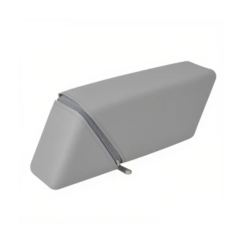 Cross-Border Silicone Desktop Dual-Purpose Student Simple Pencil Bag Rhombus Zipper Silicone Stationery Storage Bag Stationery Pencil Bag