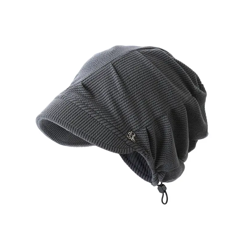 Women Warm Face Cover Hat Black Beanie - Image 9