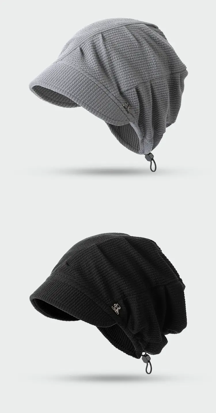 Women Warm Face Cover Hat Black Beanie — feature 11