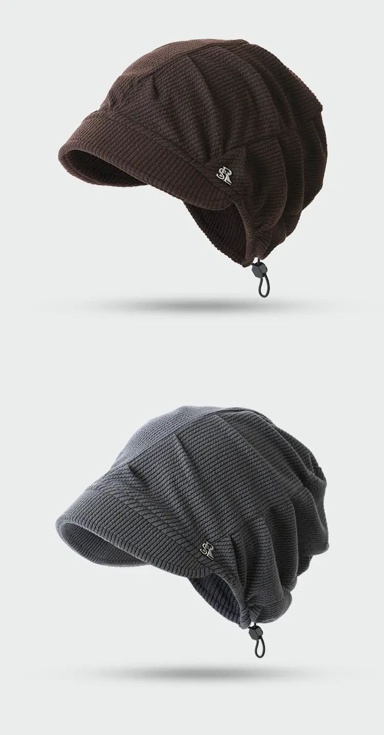 Women Warm Face Cover Hat Black Beanie — feature 12