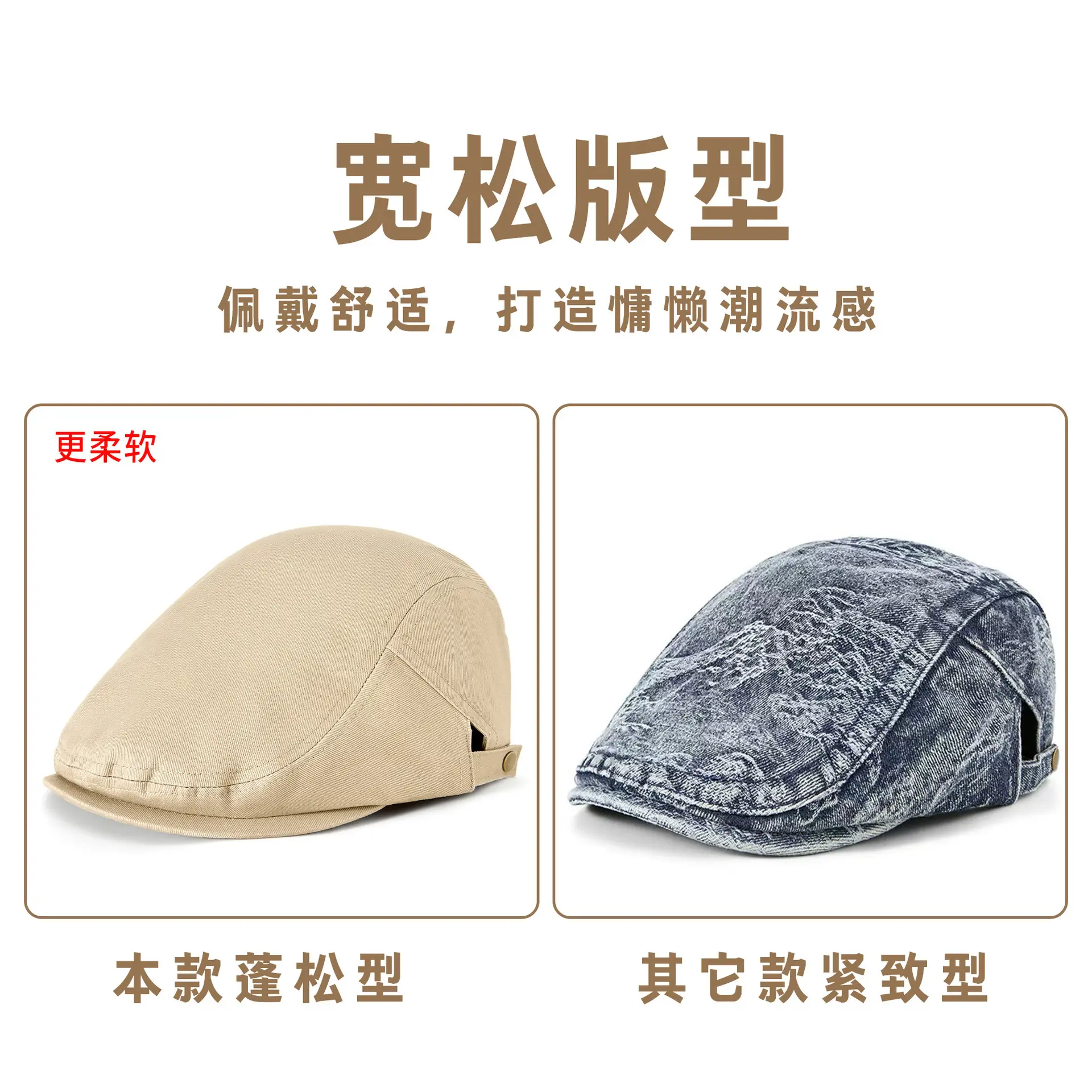 Korean Style Forward Cap for Men Coffee Blue - Image 11