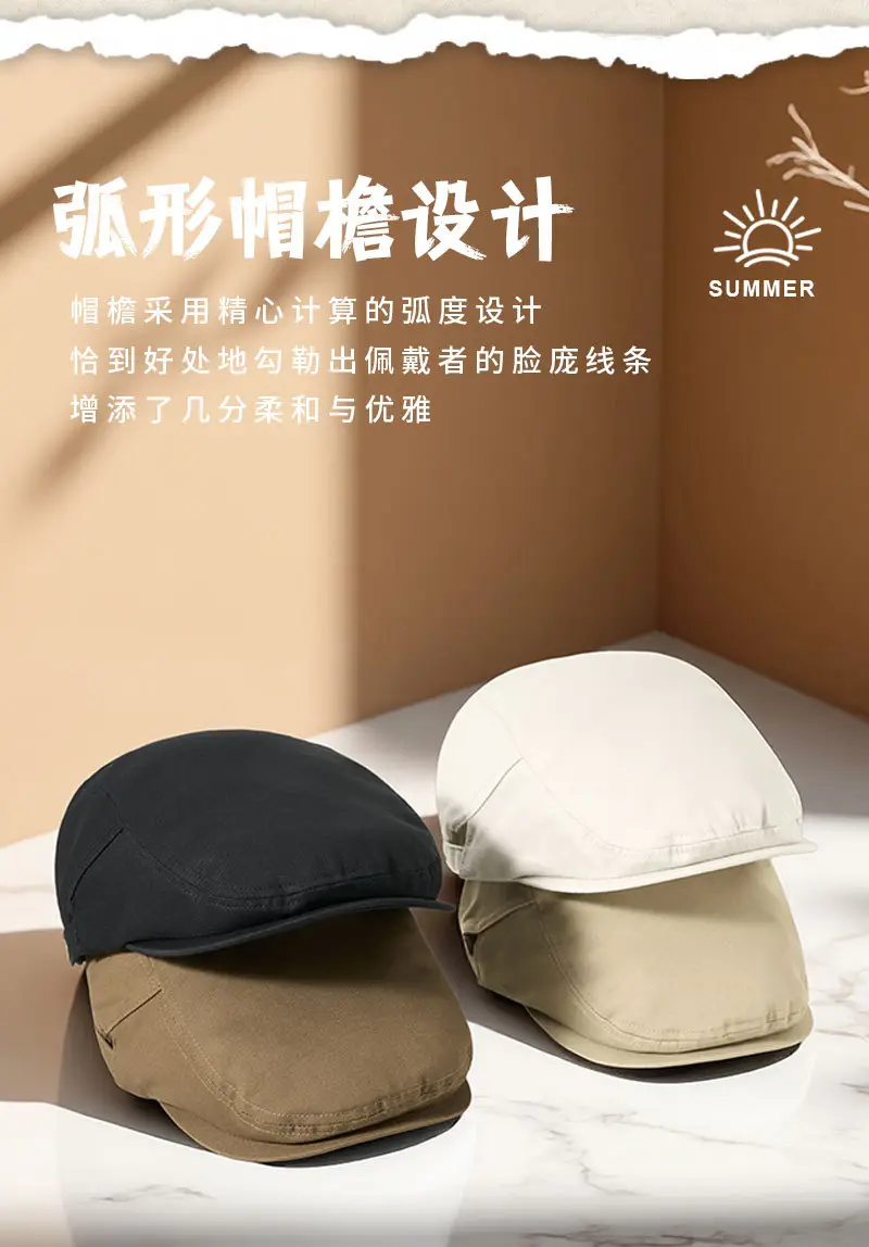 Korean Style Forward Cap for Men Coffee Blue — feature 11
