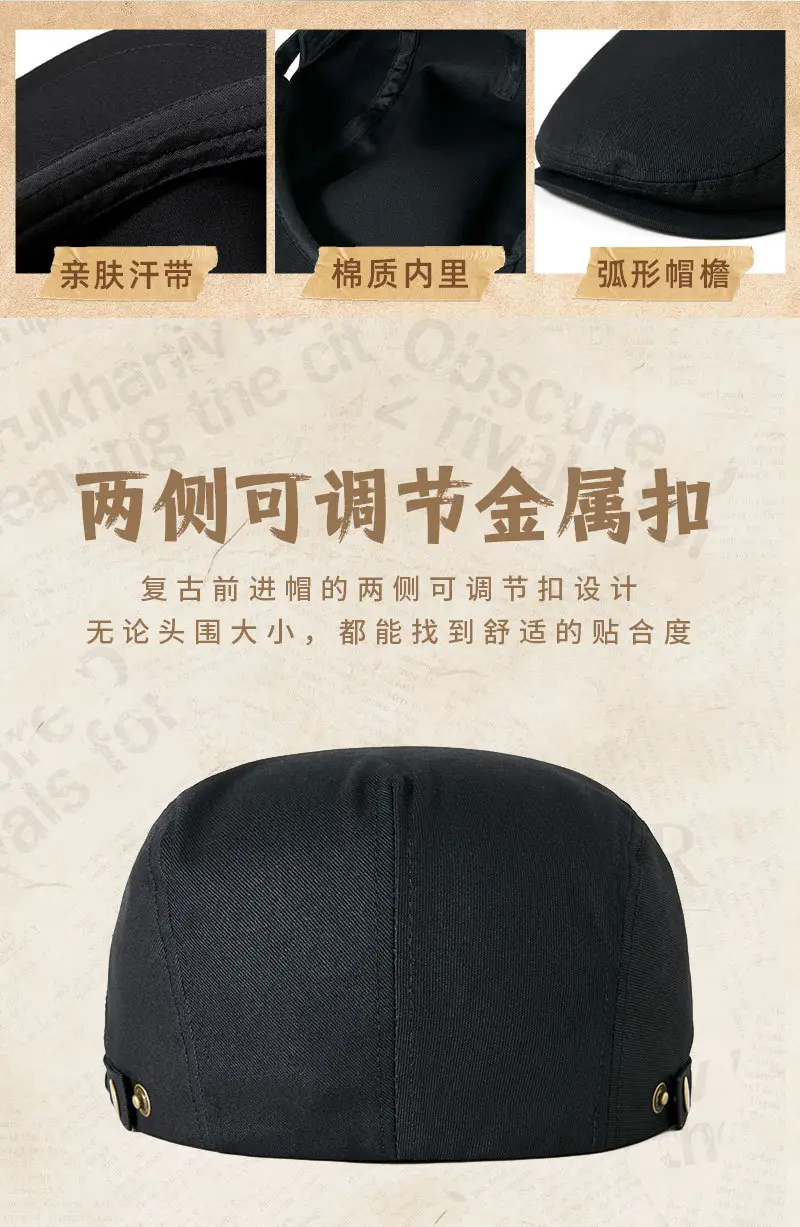 Korean Style Forward Cap for Men Coffee Blue — feature 14