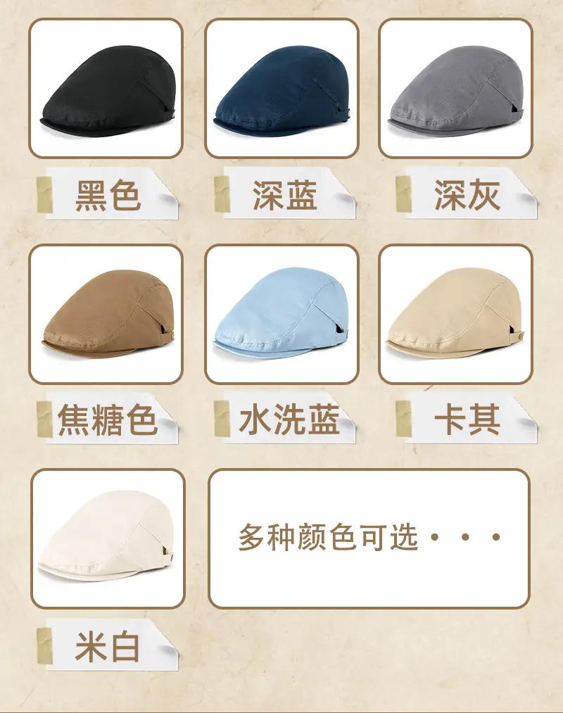 Korean Style Forward Cap for Men Coffee Blue — feature 17