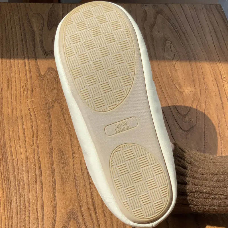 Mingsheng Home Pu Classy Cotton Slippers for Women Winter Indoor Silent Anti-Slip Couple Home Warm Autumn and Winter Men - Image 7