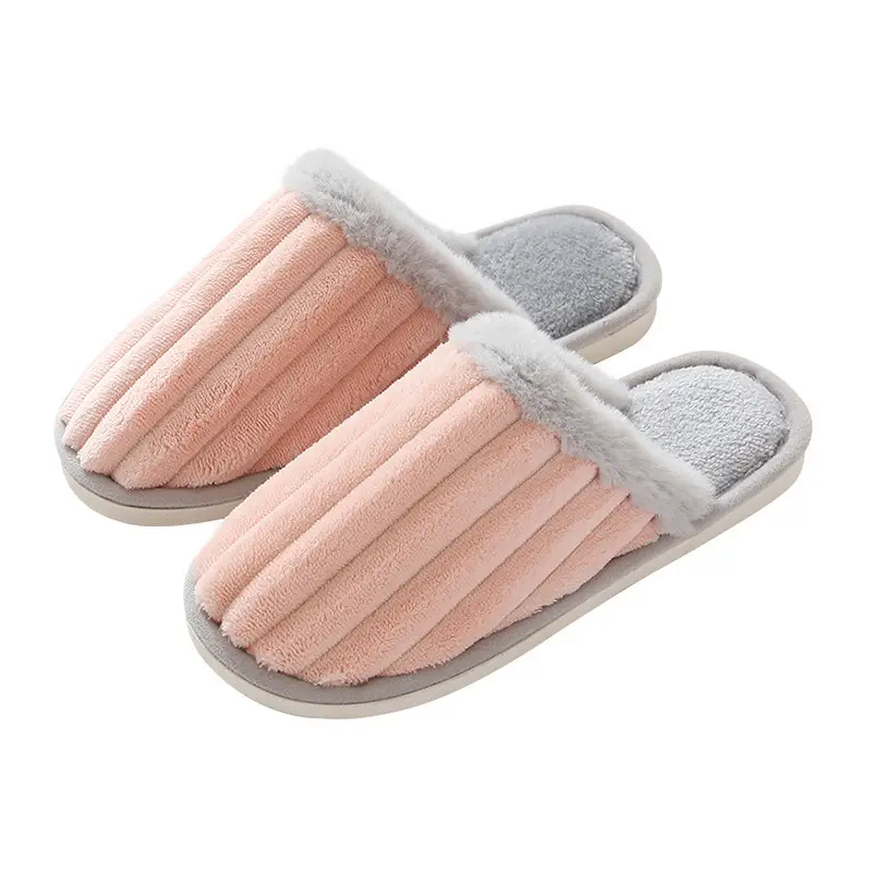 Cute Winter Cotton Slippers for Men, Suitable for Home Use in Autumn and Winter, Indoor Warm Non-Slip Couple's Plush Cotton Slippers for Women - Image 9