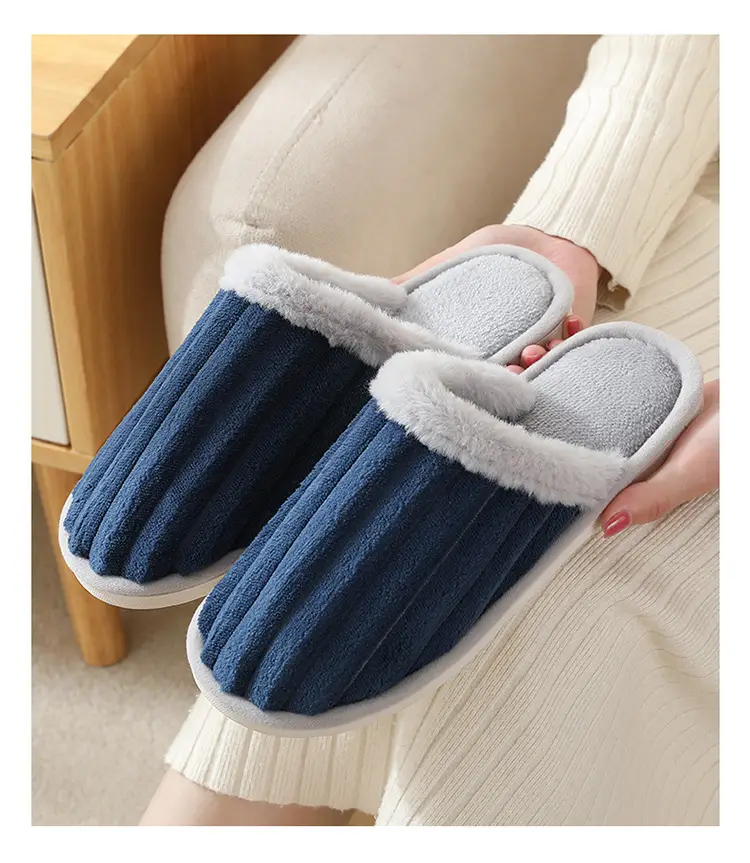 Cute Winter Cotton Slippers for Men, Suitable for Home Use in Autumn and Winter, Indoor Warm Non-Slip Couple's Plush Cotton Slippers for Women — feature 14