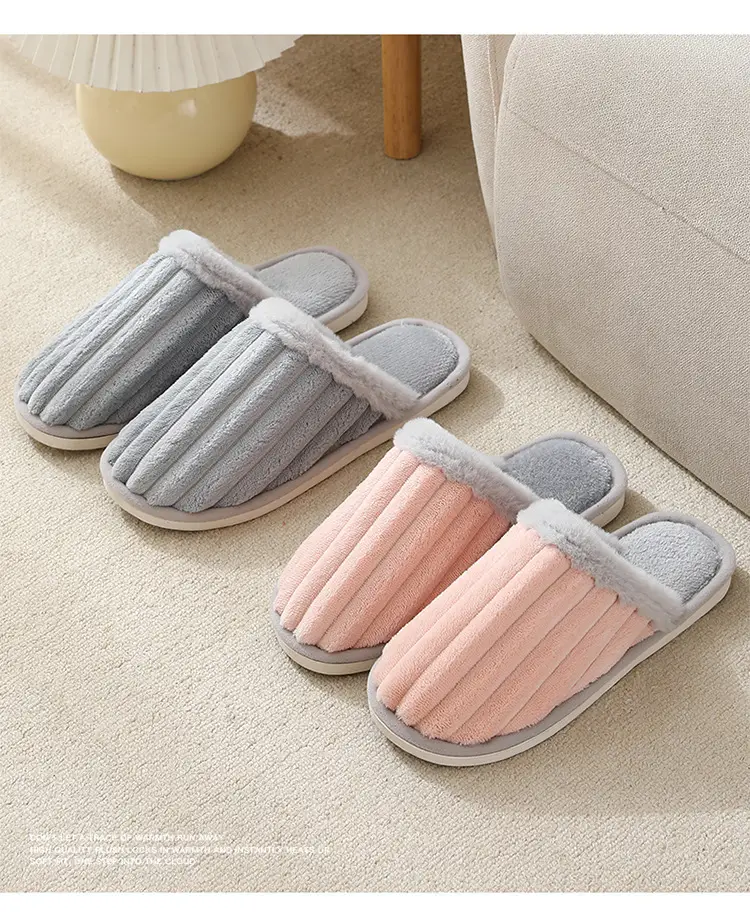 Cute Winter Cotton Slippers for Men, Suitable for Home Use in Autumn and Winter, Indoor Warm Non-Slip Couple's Plush Cotton Slippers for Women — feature 15
