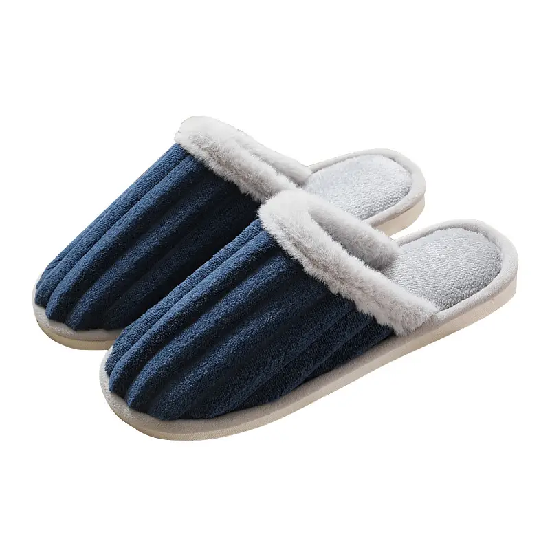 Cute Winter Cotton Slippers for Men, Suitable for Home Use in Autumn and Winter, Indoor Warm Non-Slip Couple's Plush Cotton Slippers for Women - Image 3