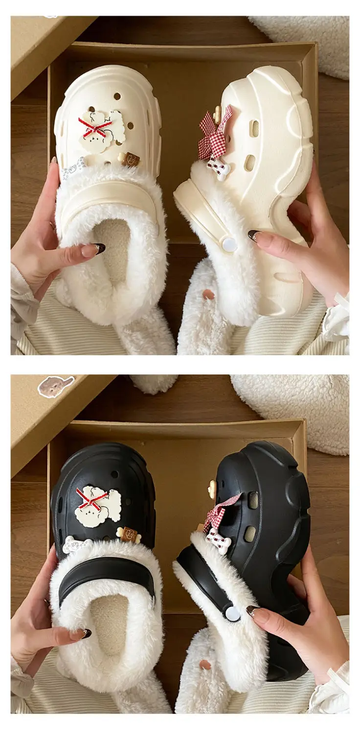 Winter Warm Thick Plush Eva Slippers for Women — feature 18