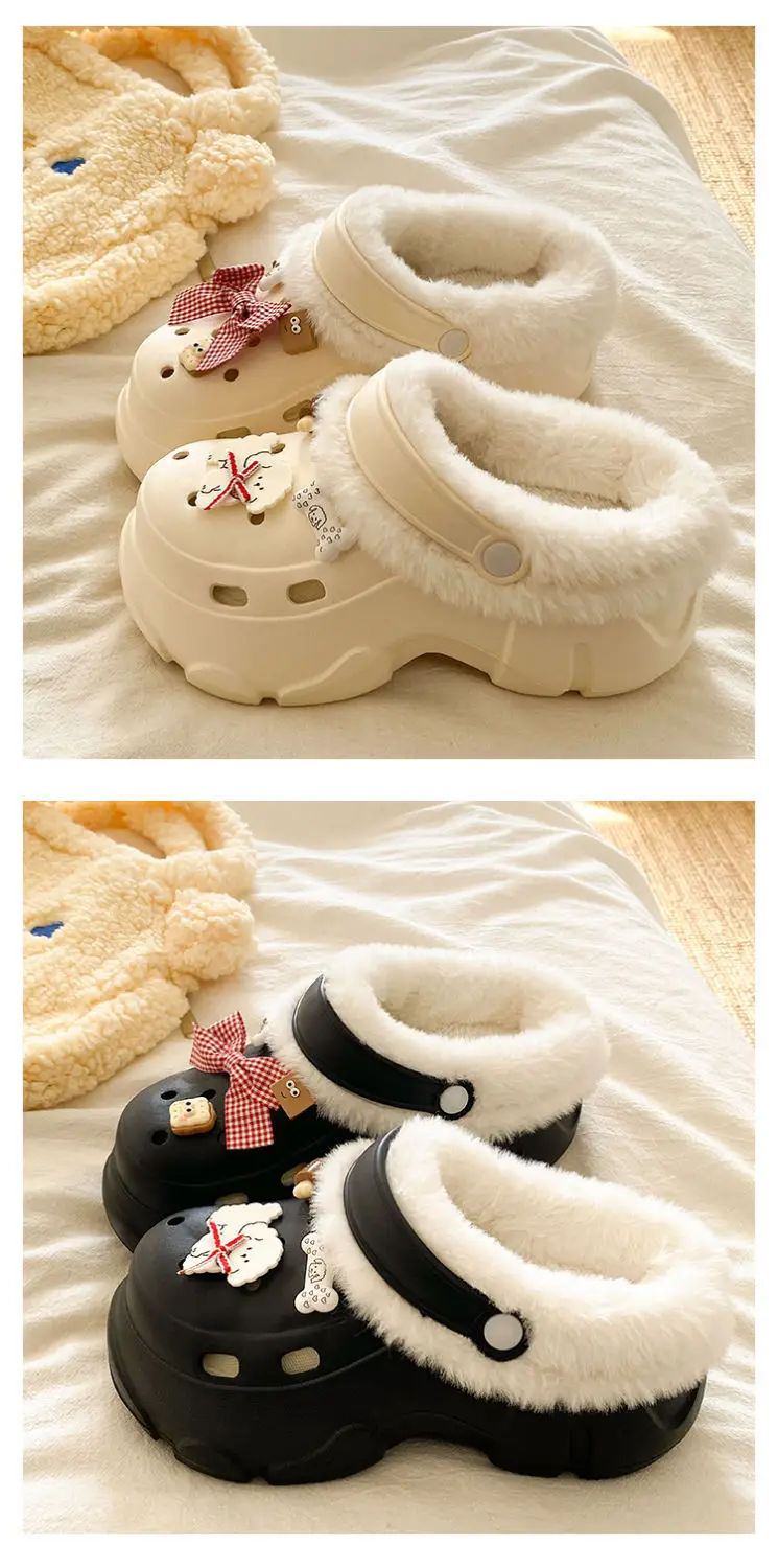 Winter Warm Thick Plush Eva Slippers for Women — feature 19