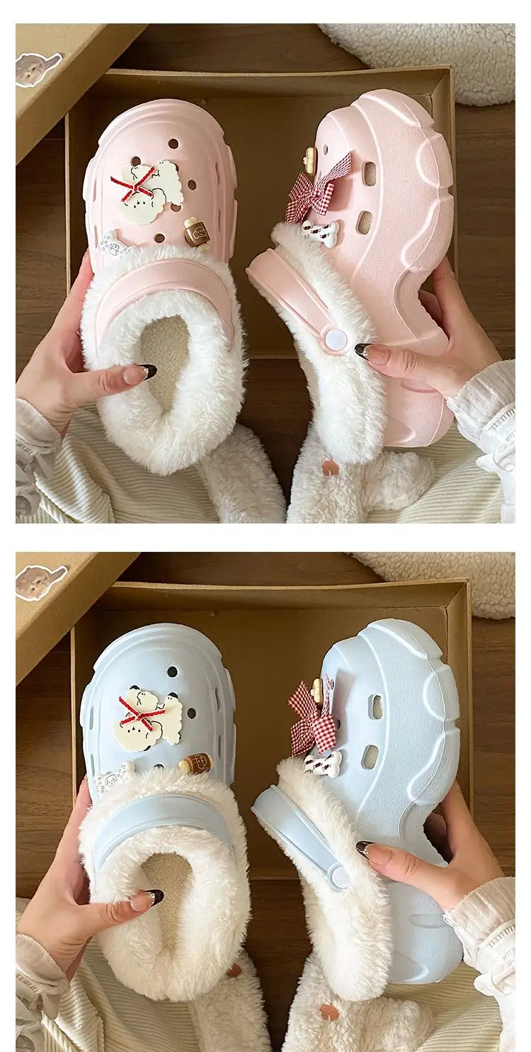 Winter Warm Thick Plush Eva Slippers for Women — feature 21