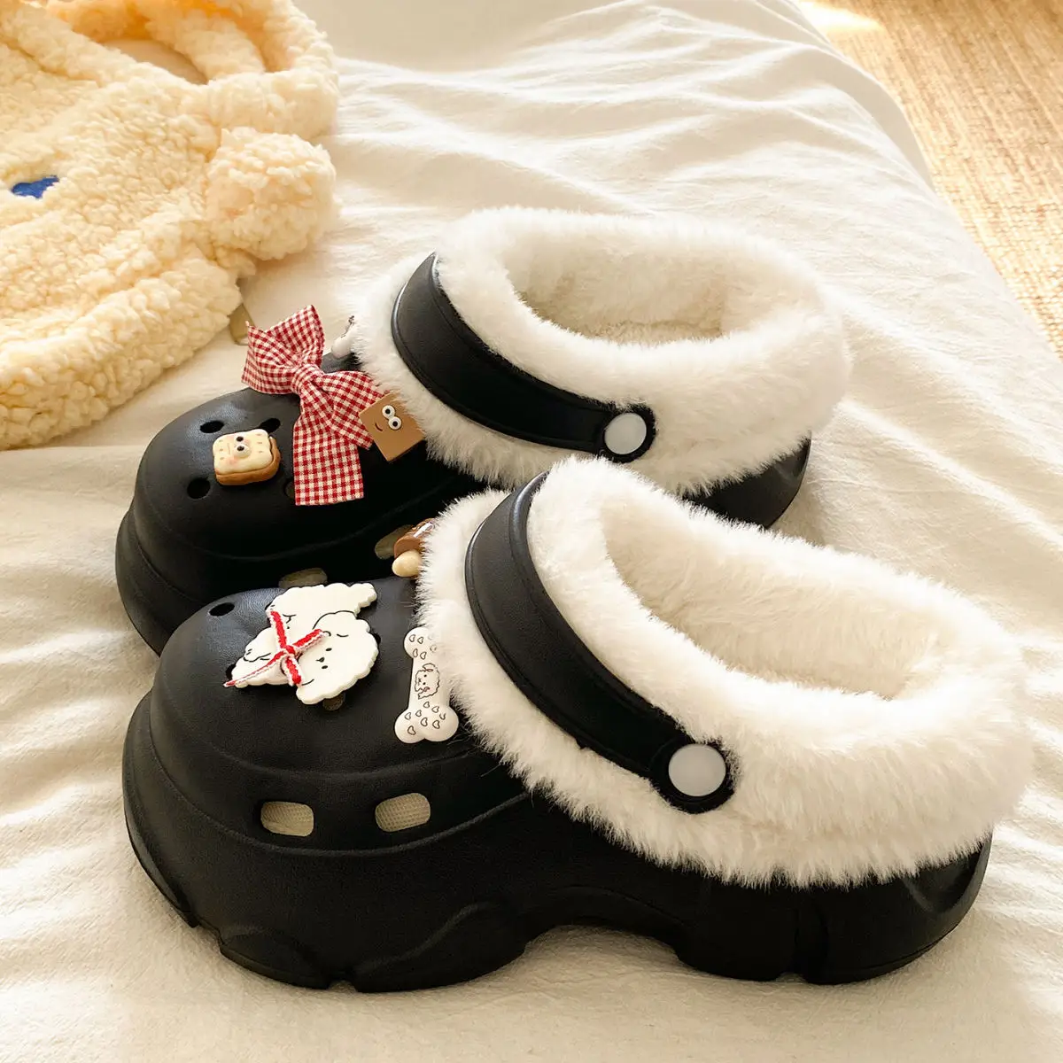 Winter Warm Thick Plush Eva Slippers for Women — feature 25