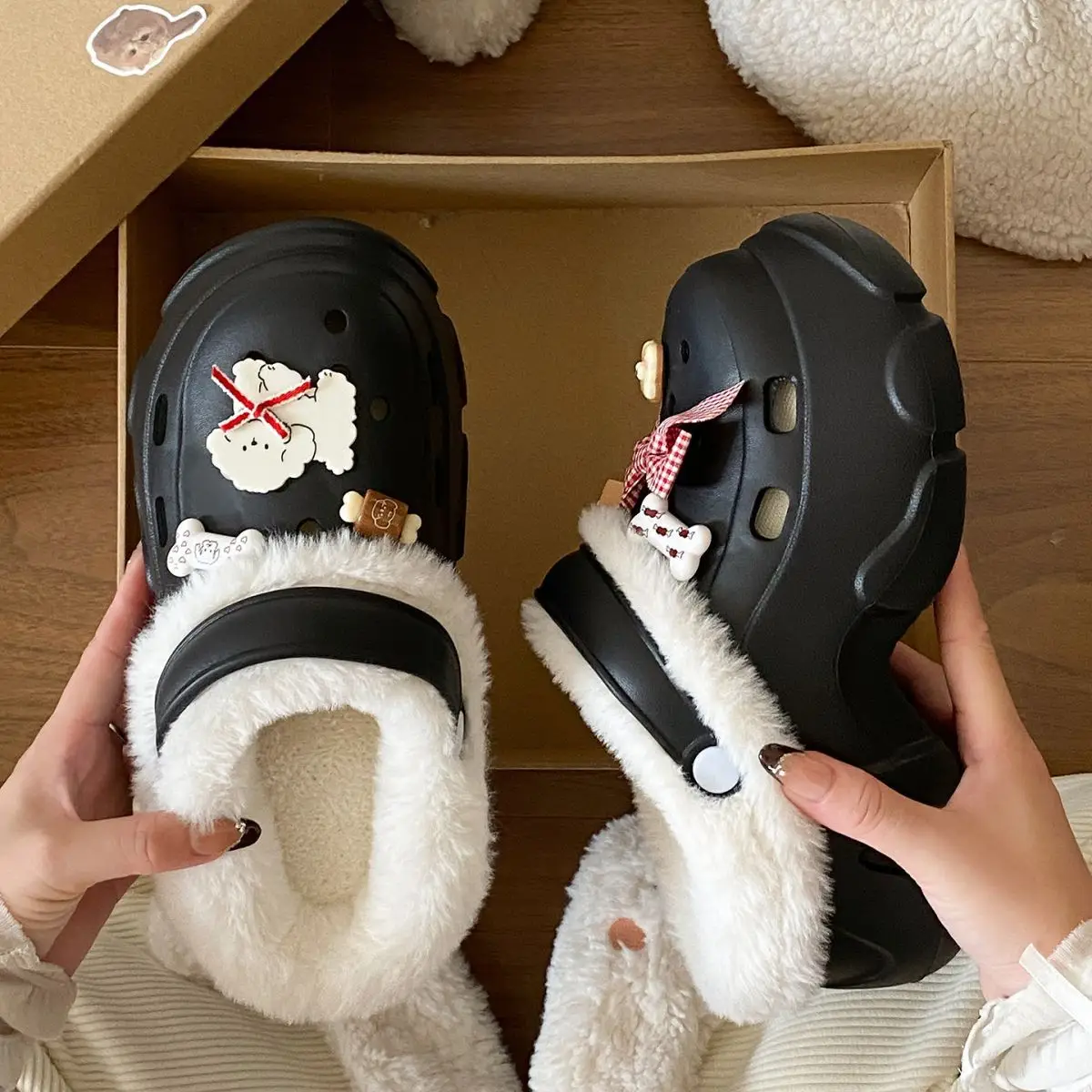 Winter Warm Thick Plush Eva Slippers for Women — feature 26