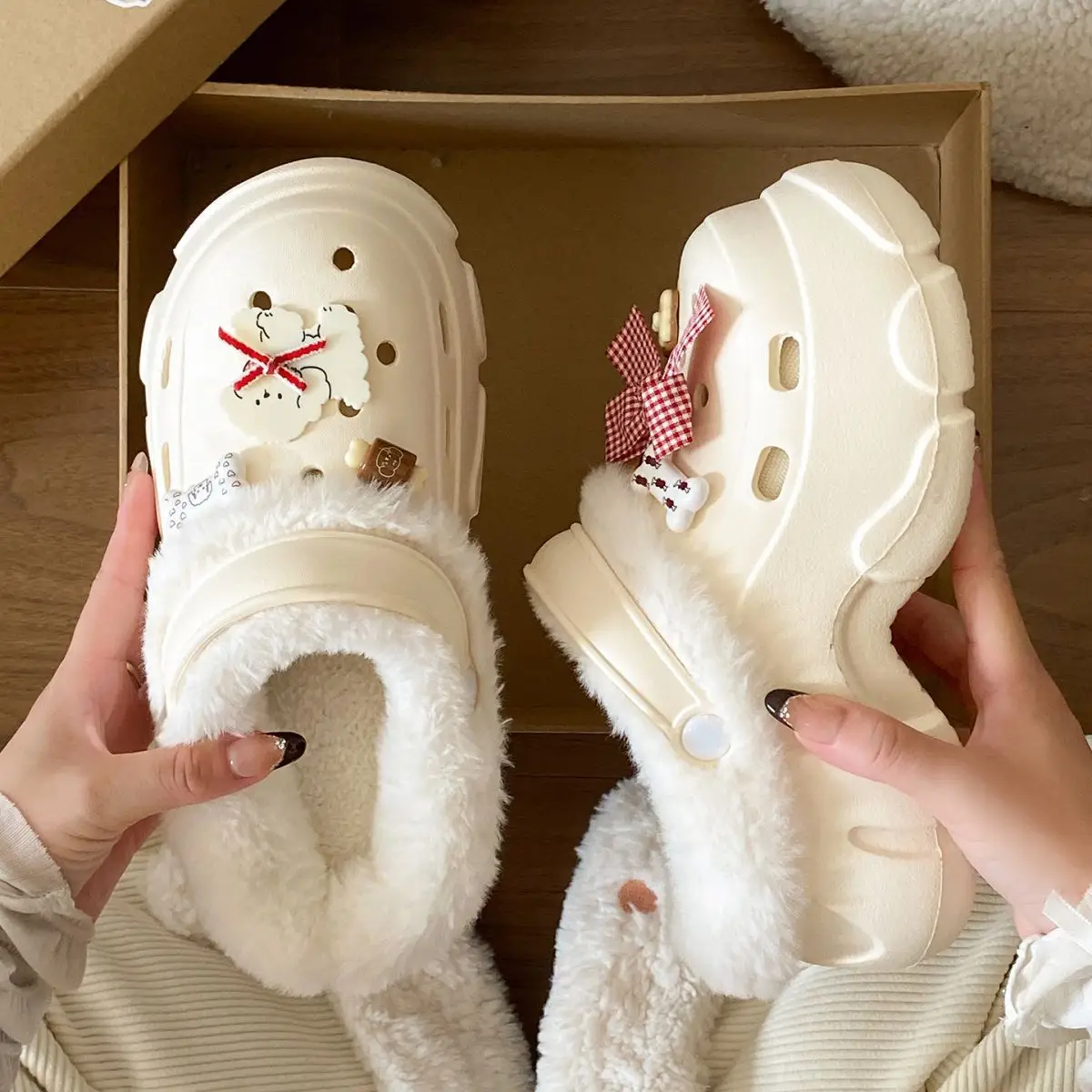 Winter Warm Thick Plush Eva Slippers for Women — feature 27