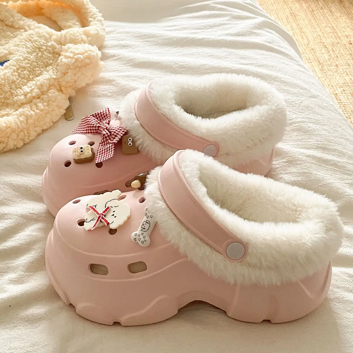 Winter Warm Thick Plush Eva Slippers for Women — feature 33