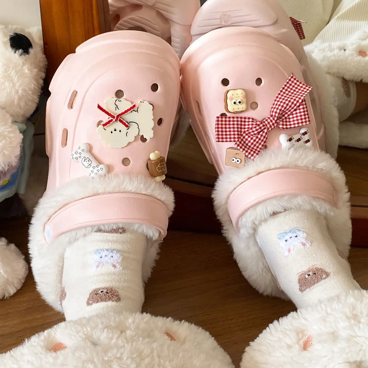 Winter Warm Thick Plush Eva Slippers for Women — feature 37