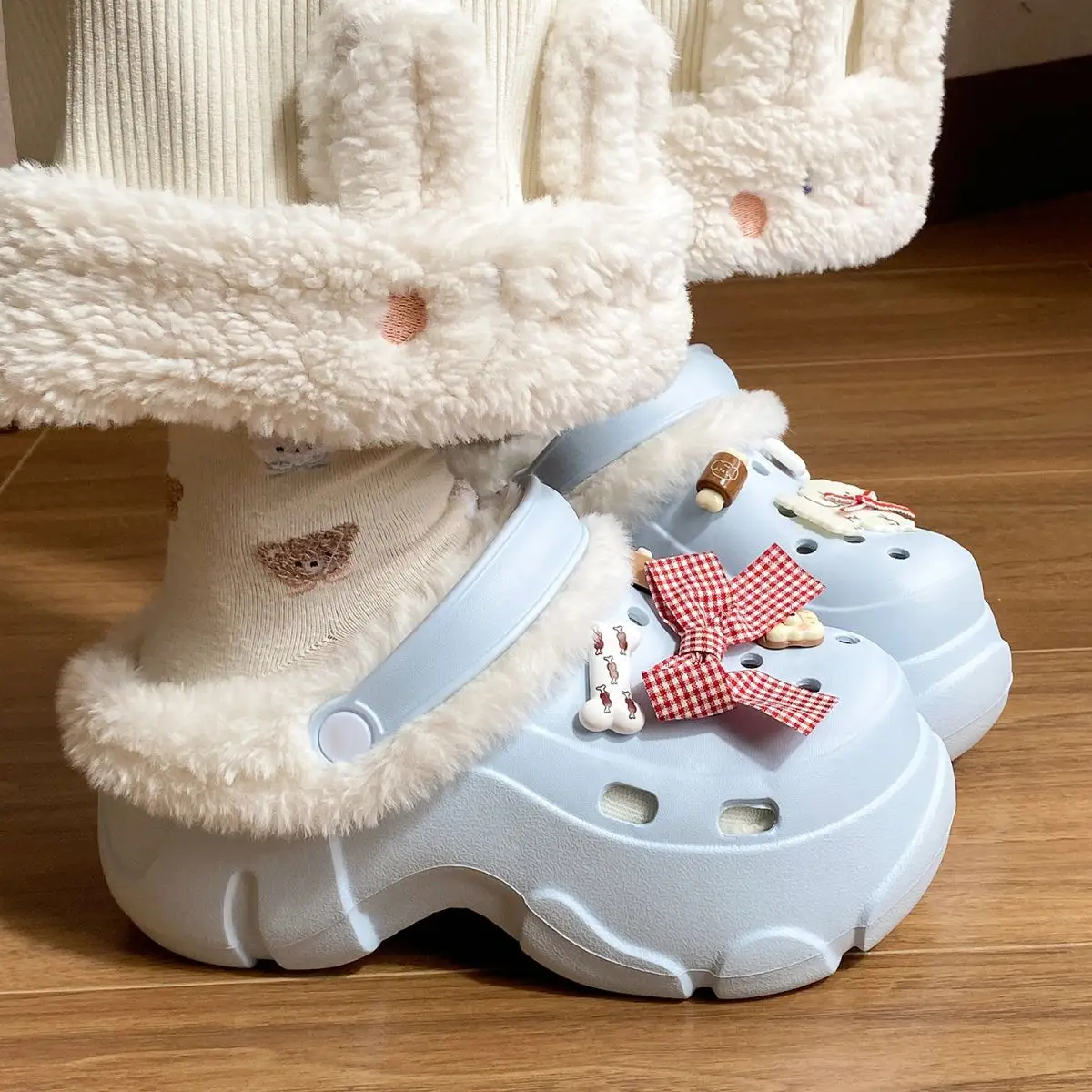Winter Warm Thick Plush Eva Slippers for Women — feature 38